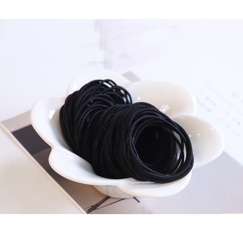 Combo 100 dây buộc tóc Trơn