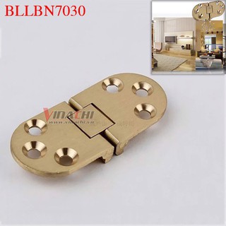 BẢN LỀ LÁ BÁN NGUYỆT 70X30mm - BỘ 2 CÁI