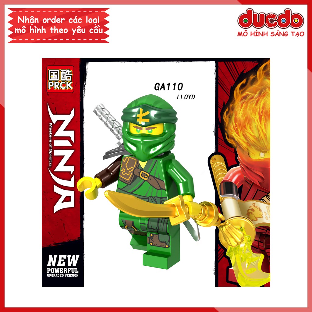 Minifigures các nhân vật Ninjago tuyệt đẹp - Đồ chơi Lắp ghép Xếp hình Mini Mô hình Ninja LeLe GA107 - A114