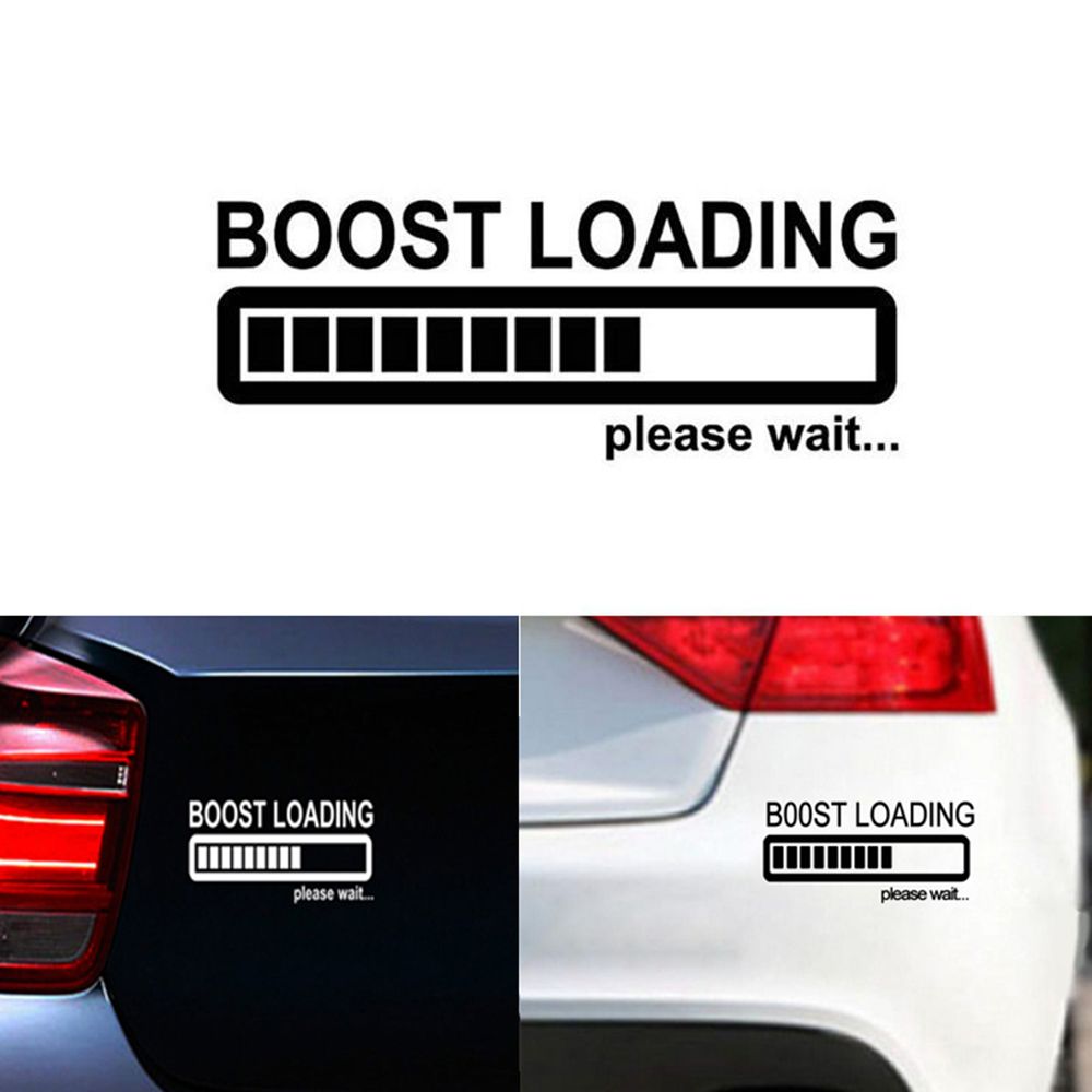 Miếng Dán Phản Quang Hình Suqi Cool Boost Loading Please Wait.. Nhiều Màu Sắc Vui Nhộn Trang Trí Xe Hơi