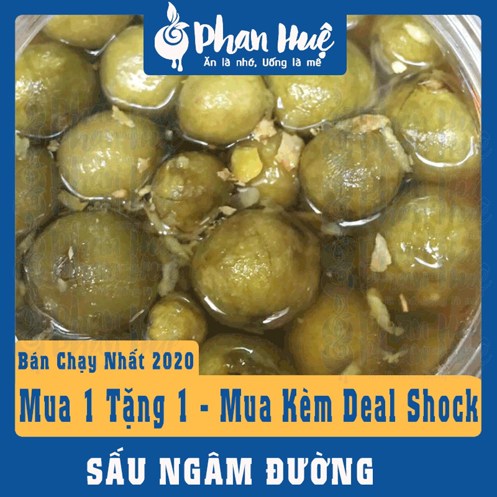 Sấu ngâm đường Phan Huệ đặc biệt. [3kg]. Sấu Hà Nội chọn lọc, ngâm đường kính trắng. chuẩn vị Hà Nội