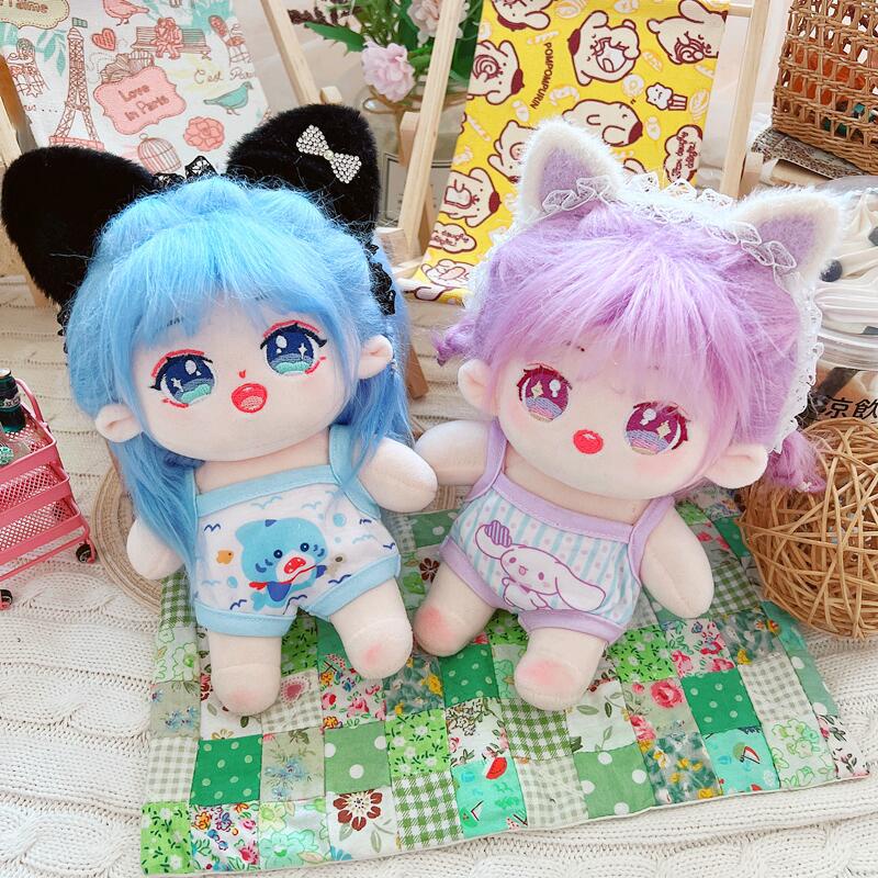 Đồ Chơi Búp Bê Mặc Áo Yếm Vải Cotton 20cm Thiết Kế Dễ Thương