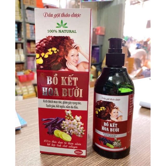 Dầu gội Bồ kết hoa Bưởi