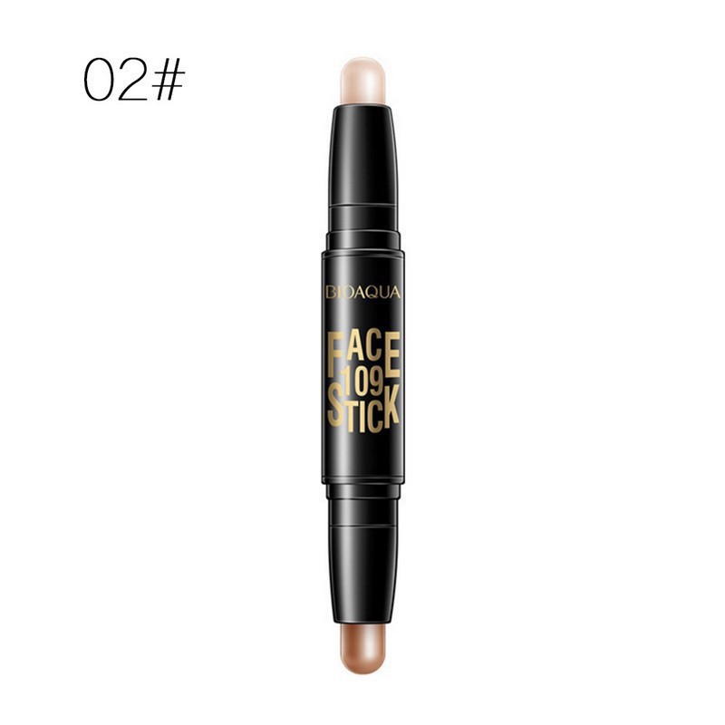 Thỏi phấn bắt sáng BIOAQUA hai đầu 3D ánh đồng kiêm che khuyết điểm và kem nền | BigBuy360 - bigbuy360.vn