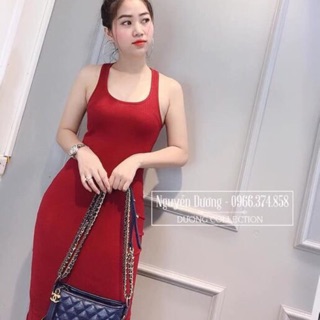 Váy body ba lỗ đỏ đun