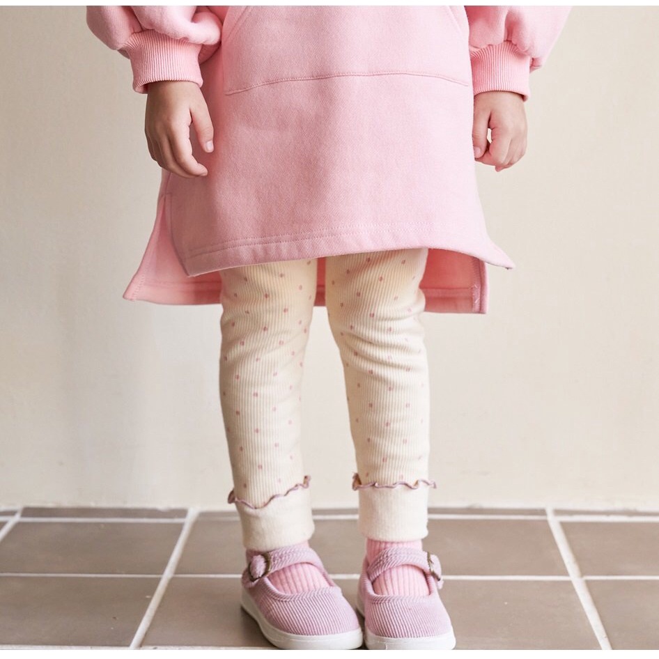 Quần legging nỉ bông bé gái