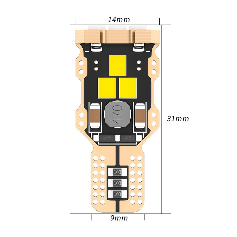 Bóng Đèn Led Xenon 921 912 T15 6000k Ánh Sáng Trắng Cho Xe Hơi