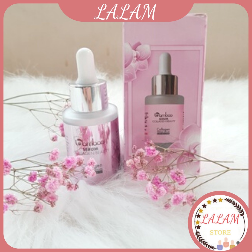Serum trắng da Bamboo Lalam dưỡng trắng giữ ẩm sáng da se khít lỗ chân lông size 30ml