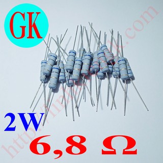 [20 cái] Điện trở 6,8 ôm 2w - 6R8