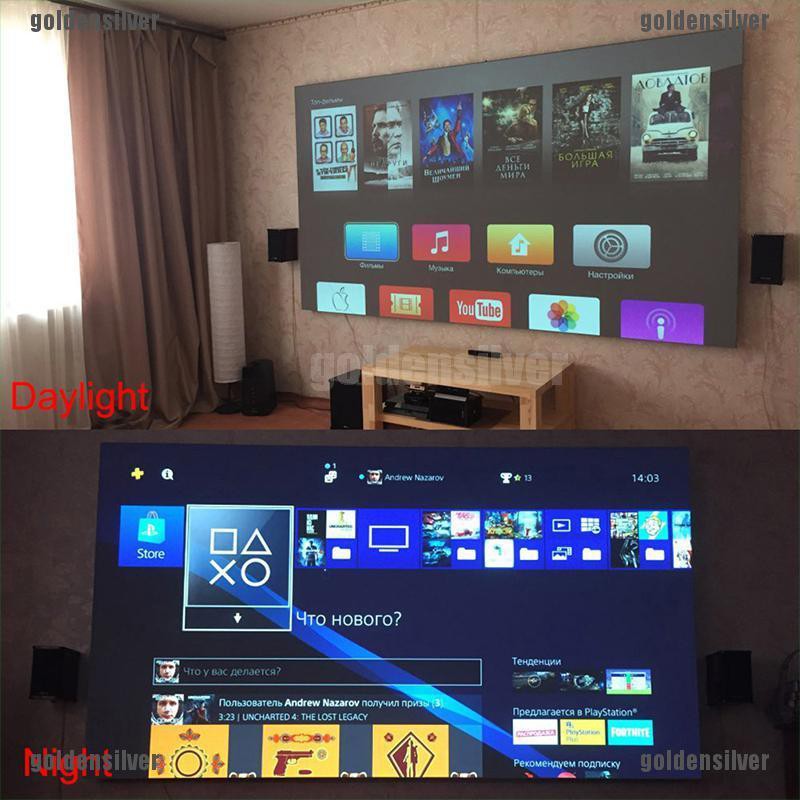 1 Tấm Vải Phản Quang 30 60 120 Inch Chuyên Dụng Cho Máy Chiếu