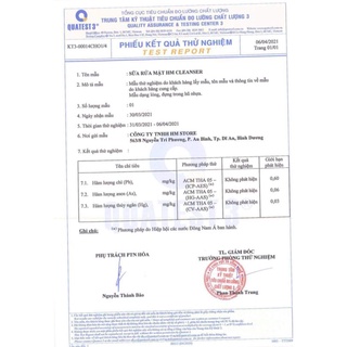 Sữa rửa mặt tẩy trang HM Store