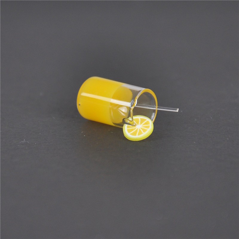 Bộ 2 Ly Nước Ép Trái Cây Mini Tỉ Lệ 1: 12 Trang Trí Nhà Búp Bê