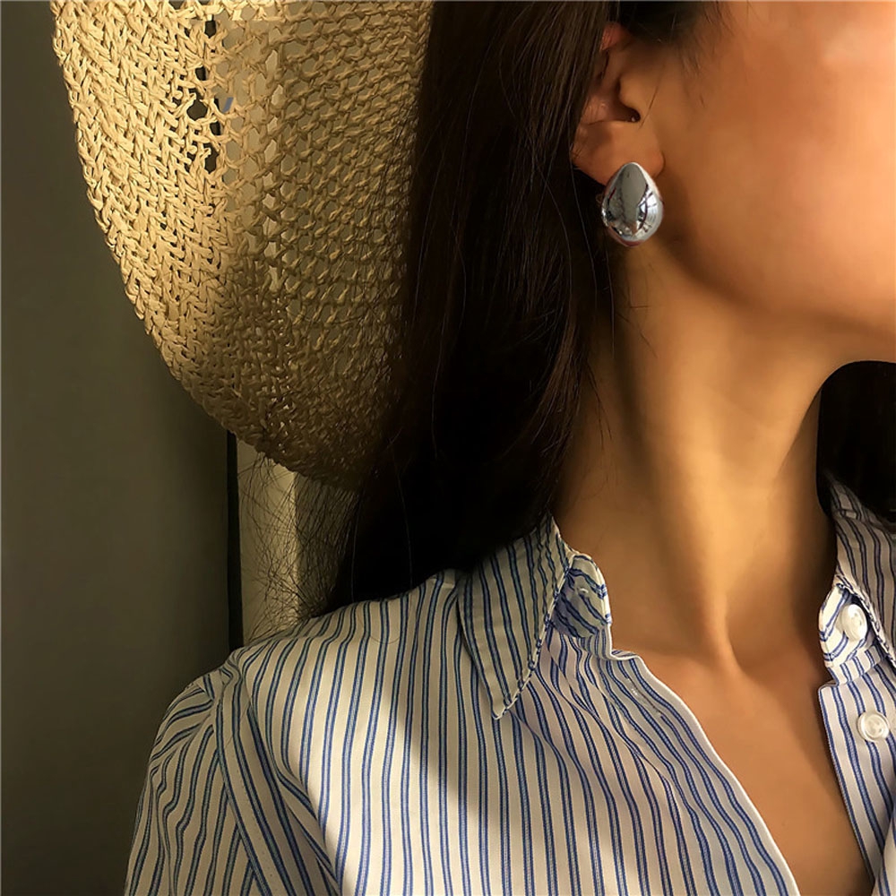 Hoa Tai Dáng Dài Hình Giọt Nước Đính Đá Thời Trang