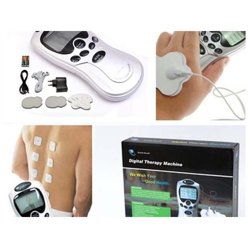 Freeship Máy Massage Trị Liệu Digital Therapy Machine SYK- 208 4 miếng dán