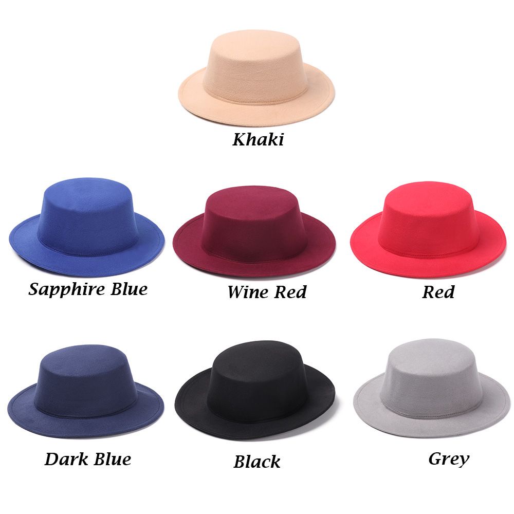 Nón Fedora Vải Len Vành Rộng Kiểu Cao Bồi Vintage Thời Trang Mùa Thu Cho Nam Và Nữ