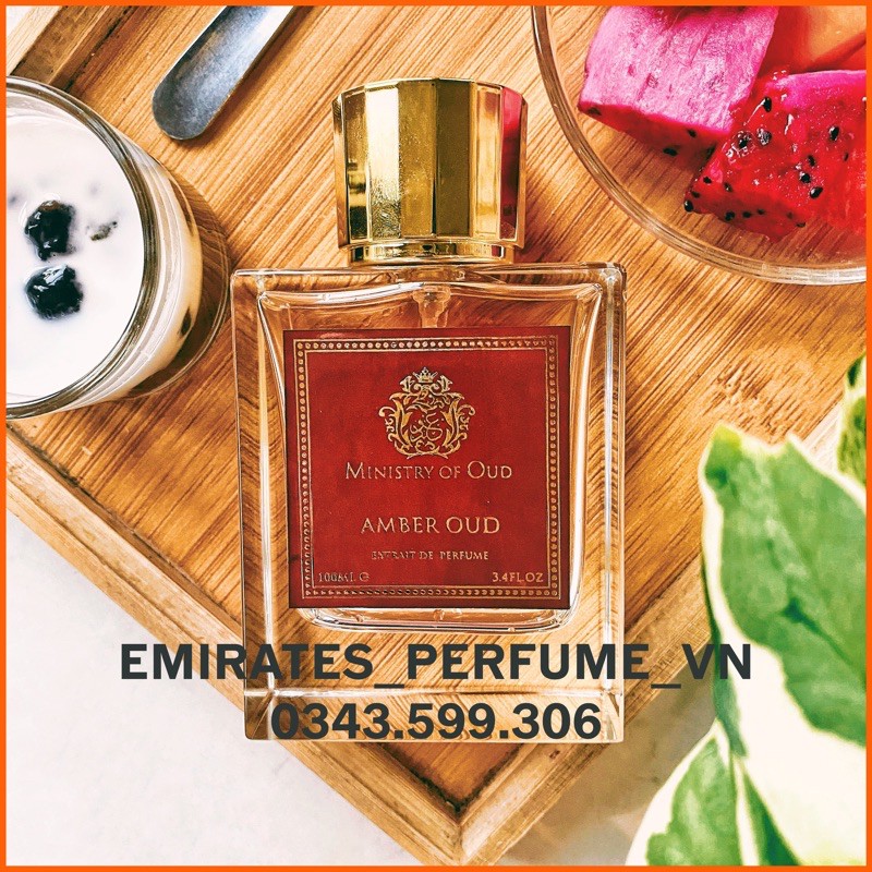 [MẪU THỬ 10ml] Nước hoa chính hãng Amber Oud 100ml EDP (Ministry of Oud - Made in UAE) | Thế Giới Skin Care