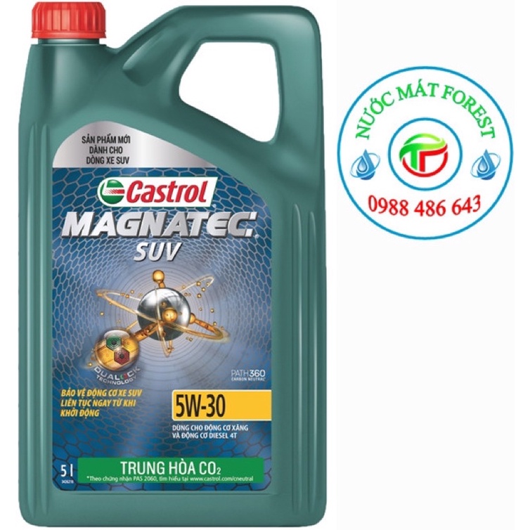 (cam kết chính hãng ) CASTROL MAGNATEC SUV 5W30 can 5 lít