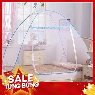 [HOT-Mẫu 2021]Mùng Chụp Che Muỗi Tự Bung Cao Cấp Tiện Lợi (Kích Thước 1m8)