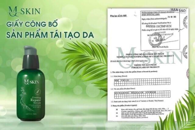 (CHÍNH HÃNG) SERUM TÁI TẠO DA NHÂN SÂM MSKIN