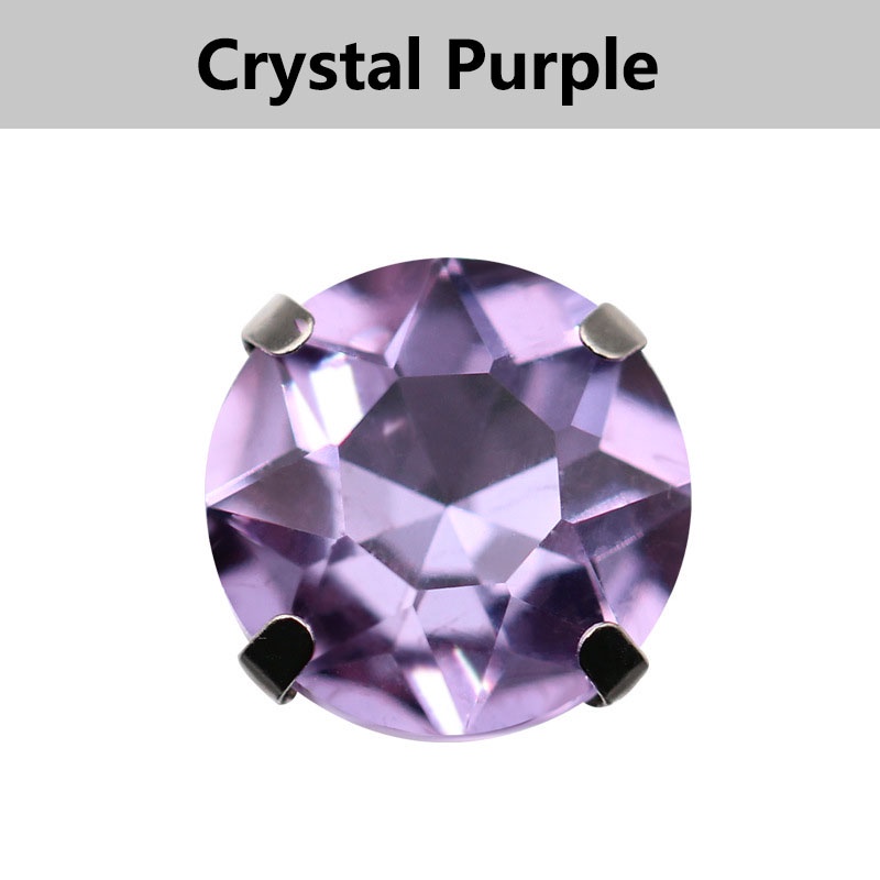 Set 20 Viên Đá Pha Lê Tròn Nhiều Màu Sắc 10mm Dùng Trang Trí Đầm Cưới diy