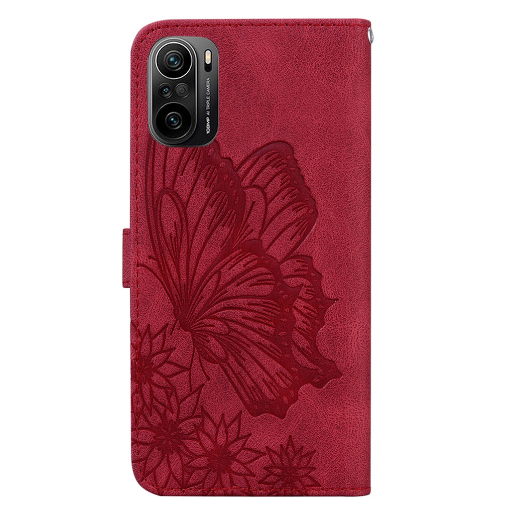Flip Case Xiaomi Mi 11 Poco F3 X3 Pro X3 Nfc Retro Butterfly PU Leather Wallet Flip Cover Soft Card Slot Phone Case