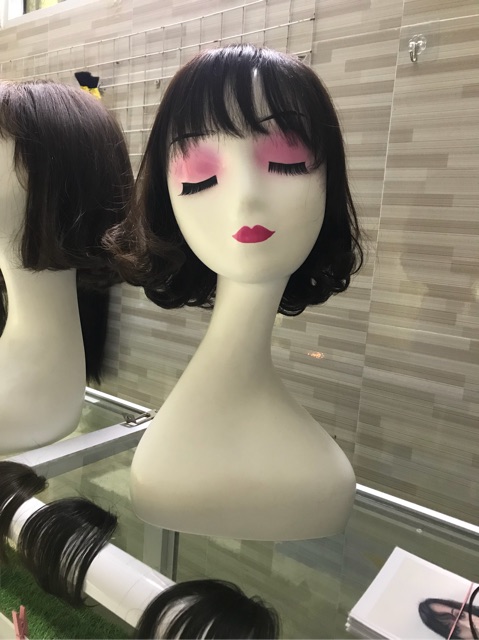 Tóc đội nguyên đầu siêu da đầu bằng tóc thật