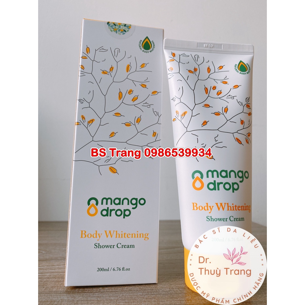 Kem tắm trắng Mango Drop Body Whitening Shower Cream - nâng tone da