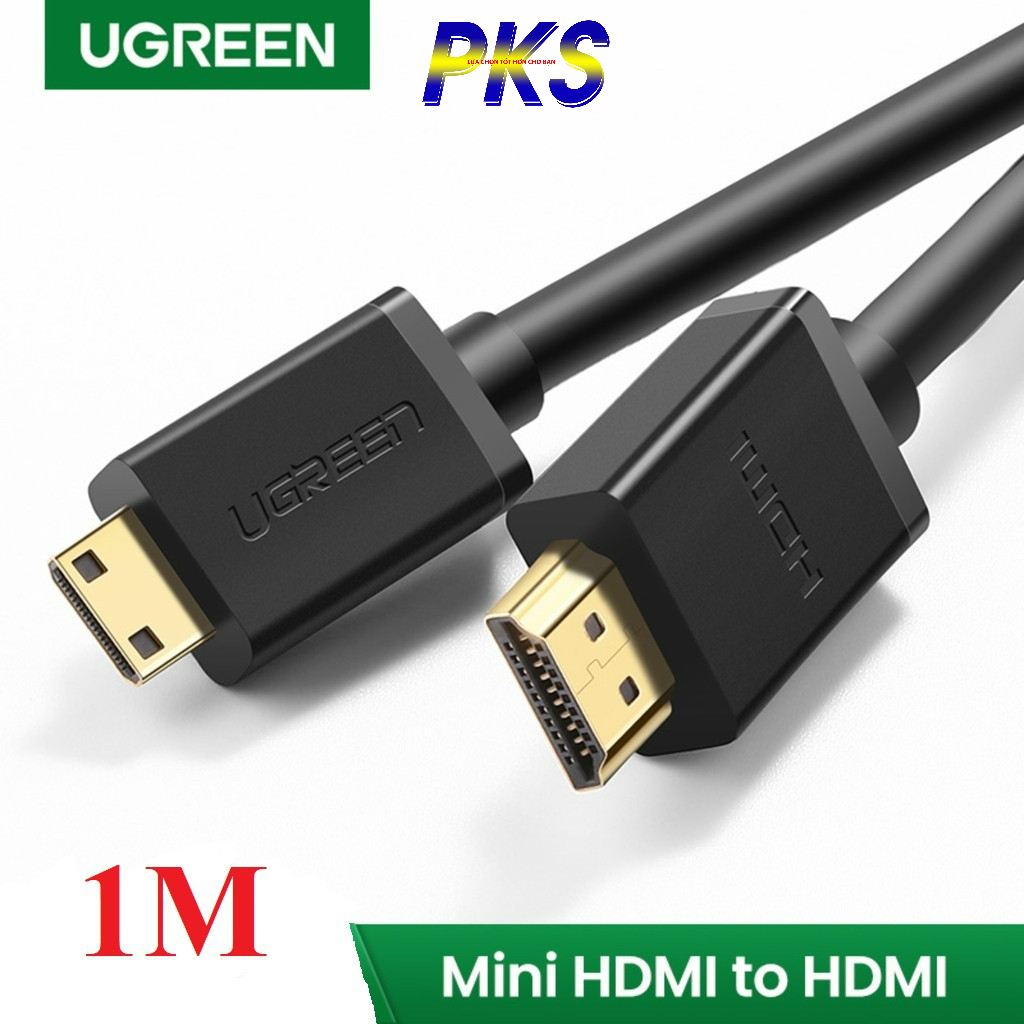 Cáp Mini HDMI to HDMI 1M Ugreen 10195 1.5m Ugreen 11167 - Hàng chính hãng