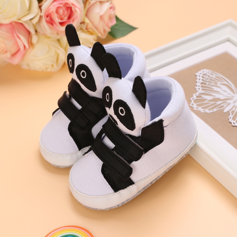 Giày Tập Đi Đế Mềm Họa Tiết Hoạt Hình Dễ Thương Cho Bé Trai