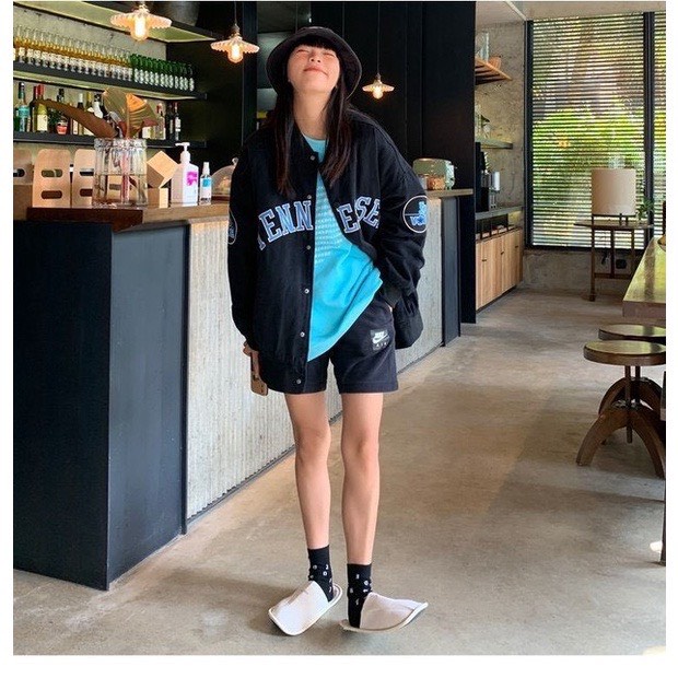 Áo khoác bomber Tenness nam nữ vải dù 2 lớp form rộng khóa bấm – Unisex 2022