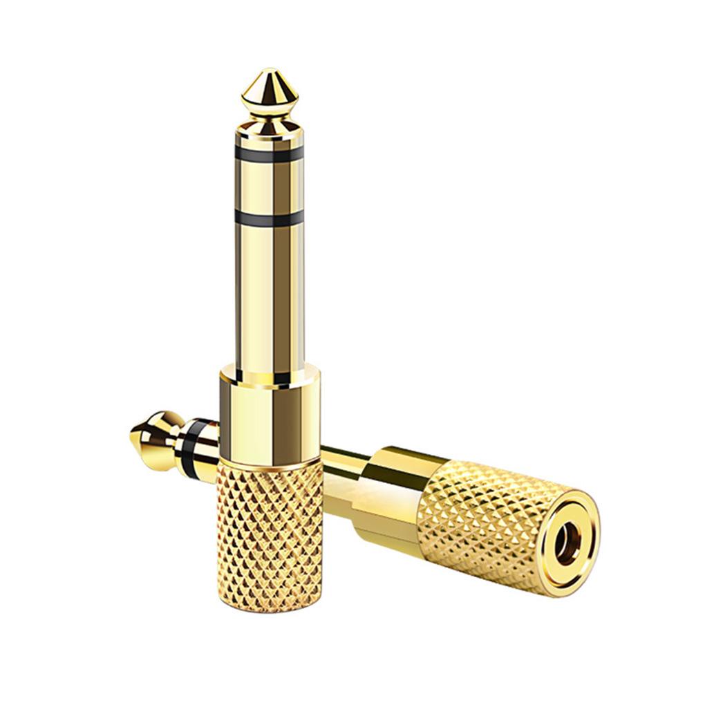 Đầu Chuyển Đổi Âm Thanh Hai Kênh 6 35Mm Sang 3 5 mm Mạ Vàng Chất Lượng Cao