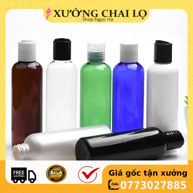 Chai nhựa pet nắp nhấn trắng sữa 20ml/30ml/ 50ml/100ml chiết mỹ phẩm