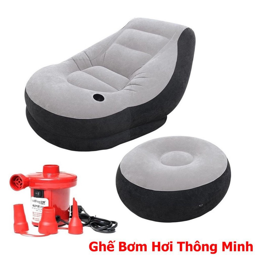 Bơm điện 2 chiều mini bơm bể bơi, bơm phao bơi,bơm ghế, giường hơi và máy hút chân không