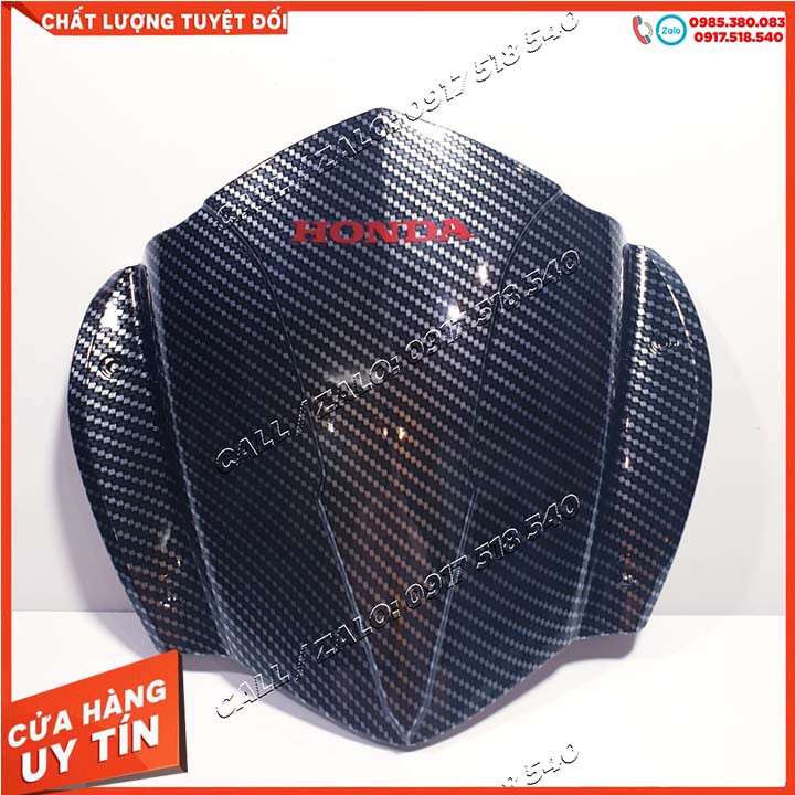 Combo Chắn Gió Sh 2020 Sơn Carbon + Tem HONDA Chữ Đỏ Chính Hãng