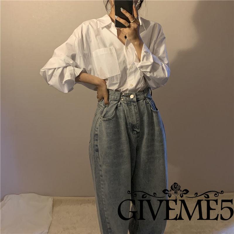 Áo sơ mi nữ tay dài cổ bẻ màu sắc nữ tính thanh lịch