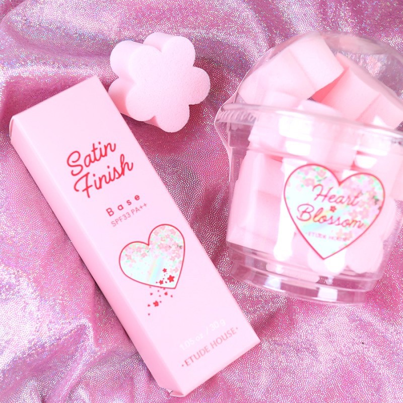 MÚT TÁN ETUDE HOUSE HEART BLOSSOM MY BEAUTY TOOL MERINGUE PUFF