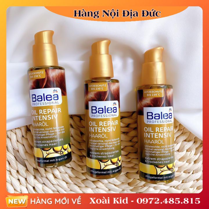 [Hàng nội địa Đức] Tinh dầu dưỡng tóc Balea của Đức giúp tóc mềm mại