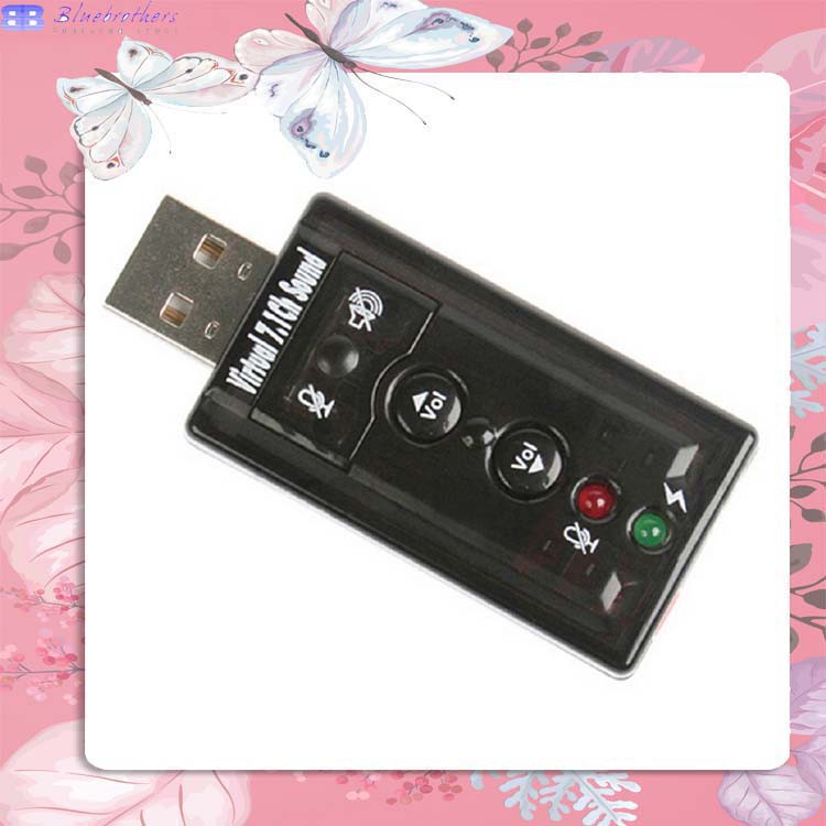 7.1 Usb bên ngoài Độc lập Card âm thanh cao cấp miễn phí Hỗ trợ Tai nghe Xp Win 7 Win 8