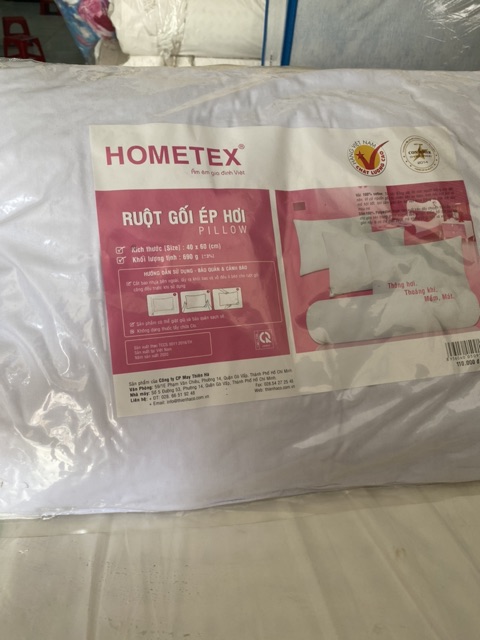 Gối gòn ép hơi Hometex 40x60