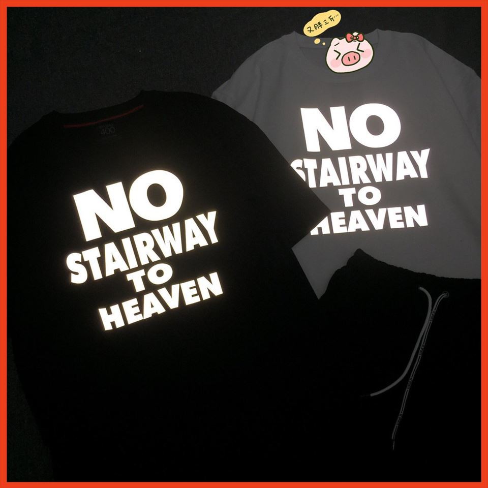 Áo Thun Tay Lỡ Phản Quang No Stairway To Heaven Hàng Loại A