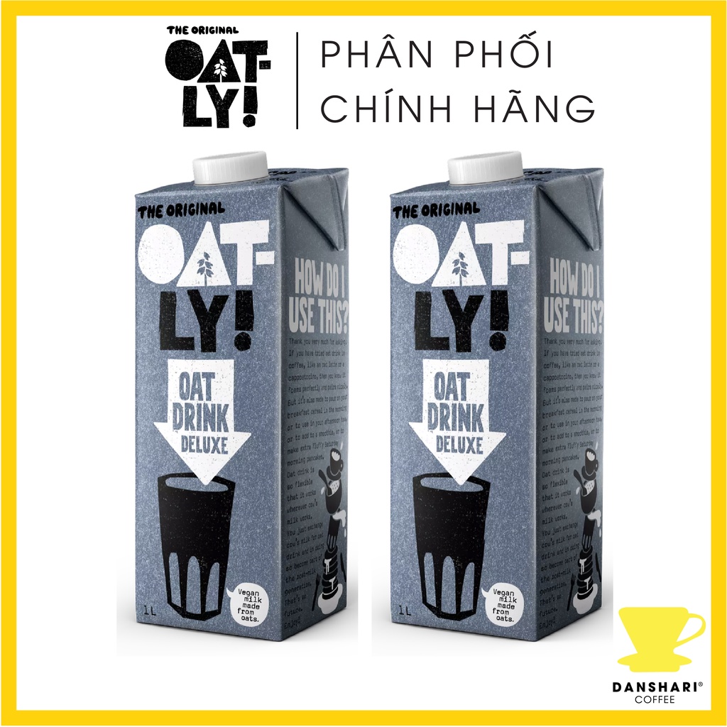 Sữa Yến Mạch Oatly Oat Milk Deluxe nhập khẩu từ Thủy Điển (2 x 1L)