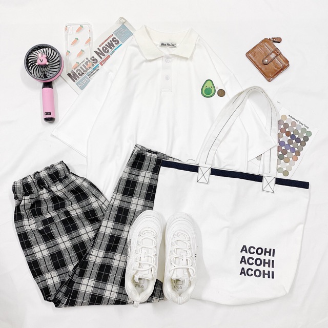 [FREESHIP] Áo Thun POLO Tay Lỡ 💖 Form Rộng Unisex Nam Nữ 💖 Phong Cách Ulzzang Hàn Quốc Quả Bơ Siêu Cute - Ảnh thật | BigBuy360 - bigbuy360.vn