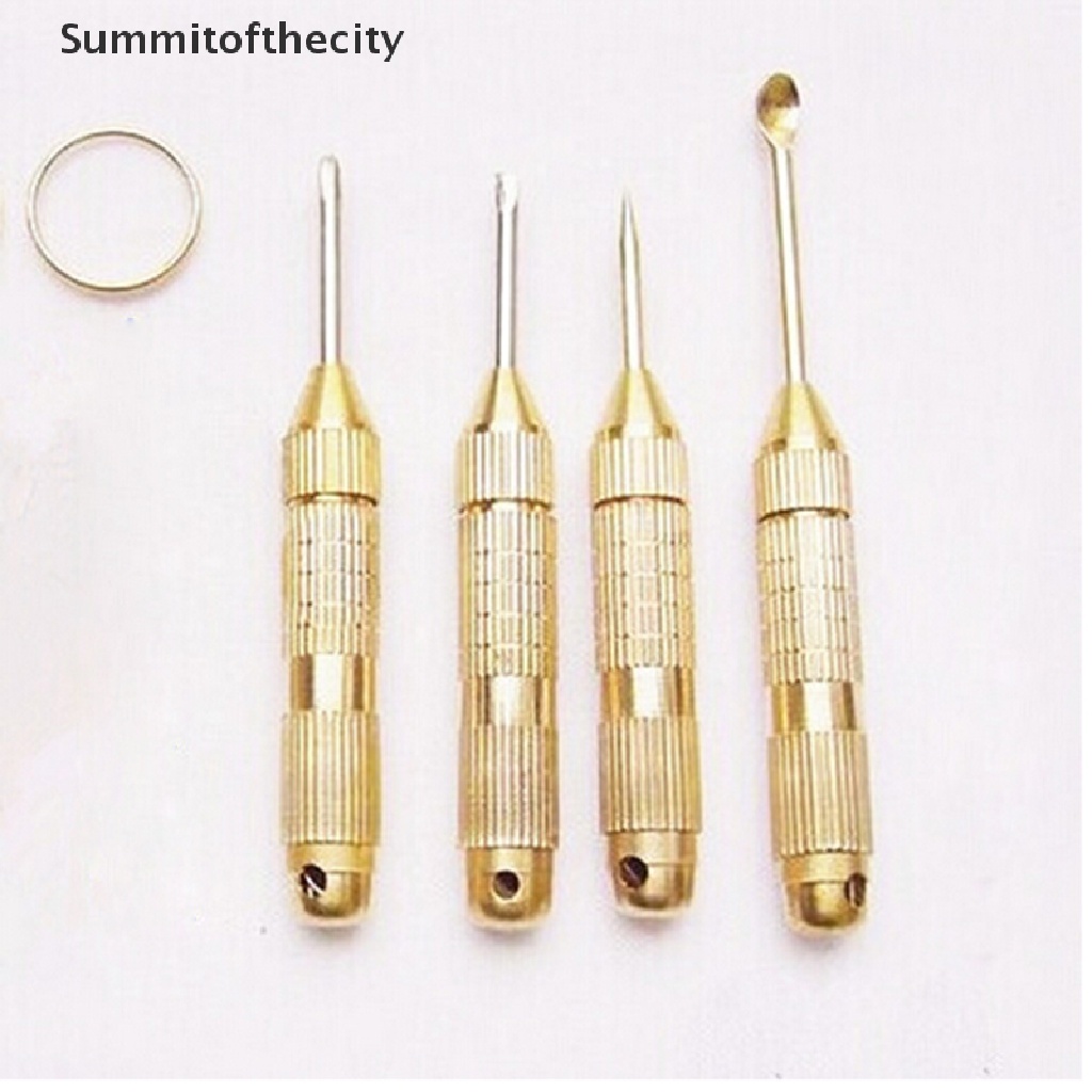 Summitofthecity Mới 4 Trong 1 Bộ Dụng Cụ Tua Vít, Tăm Bông Tai, Móc Khóa