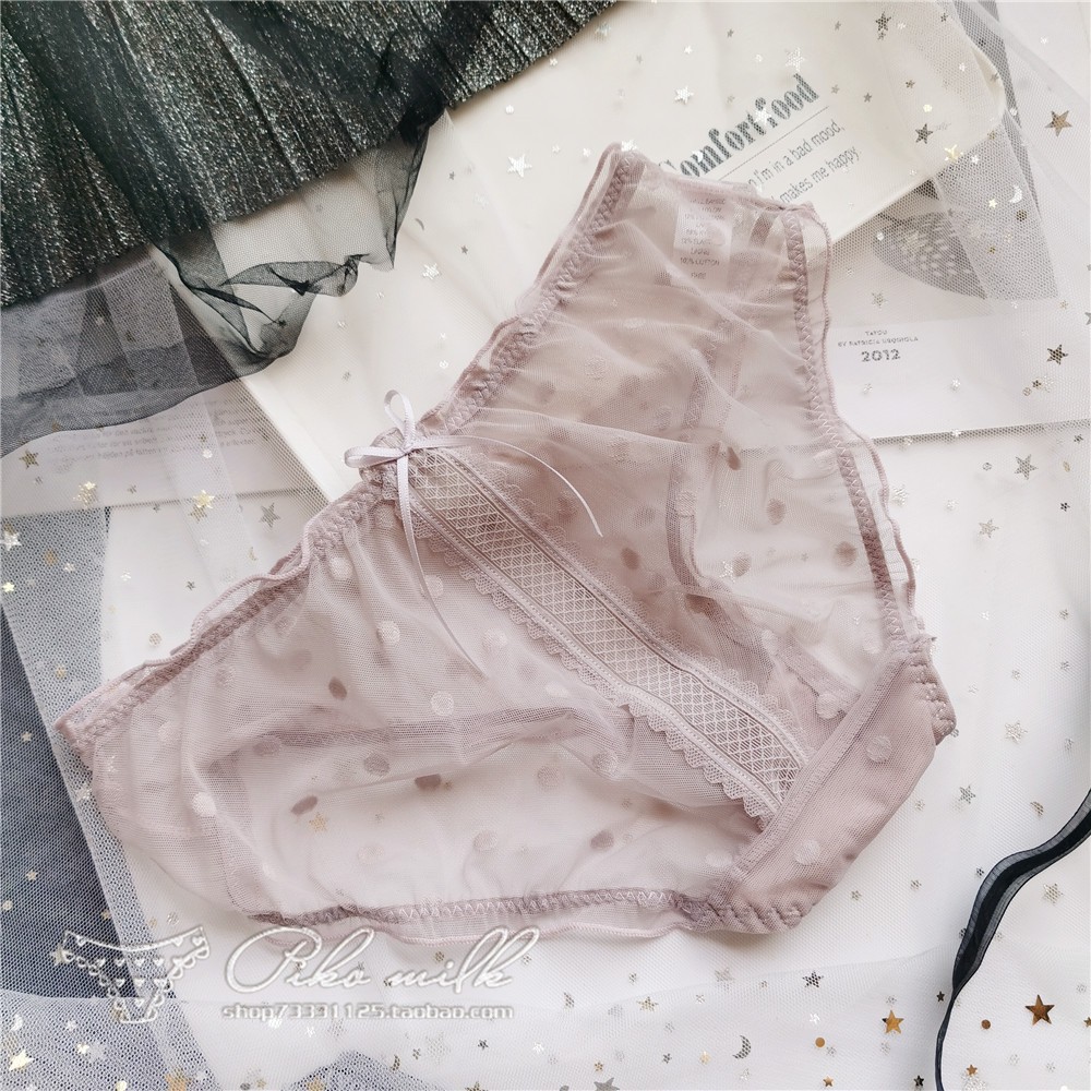 Quần lót nữ lưới dây ren nơ ruy băng thoáng khí Lolita sexy freesz hông 78-95cm M27 | BigBuy360 - bigbuy360.vn