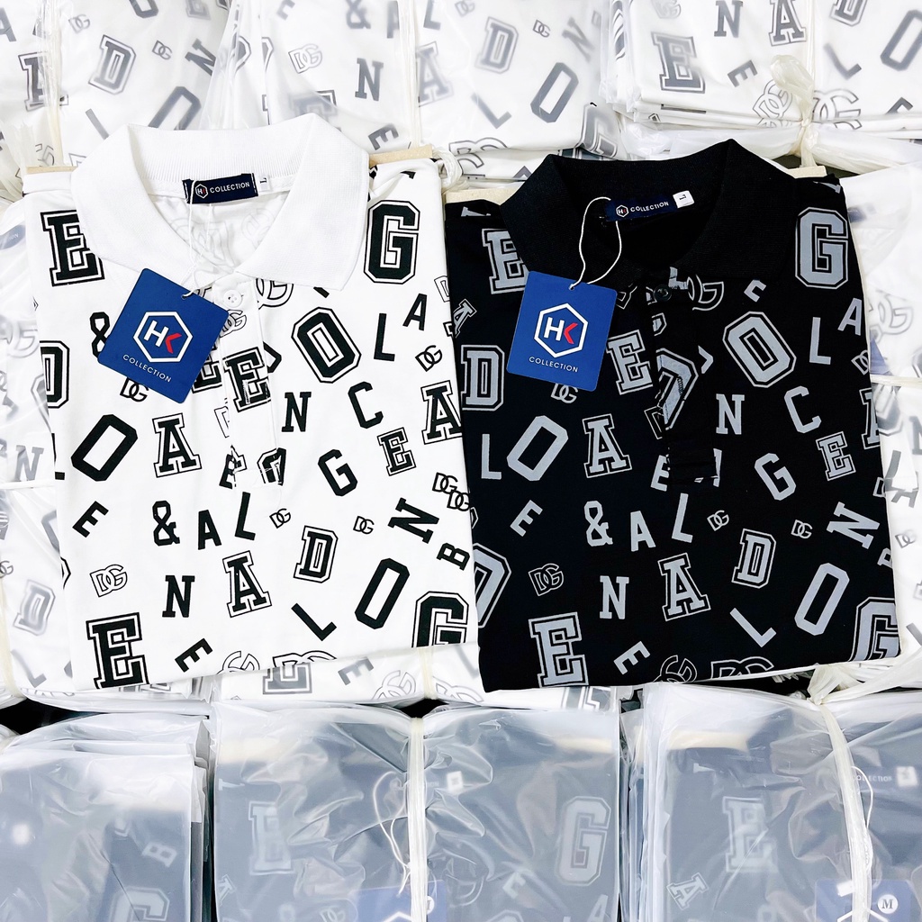 Áo thun POLO nam có cổ tay ngắn chất vải cotton co dãn in họa tiết 3D chữ nổi siêu đẹp mẫu mới nhất shop KING77_FASHION