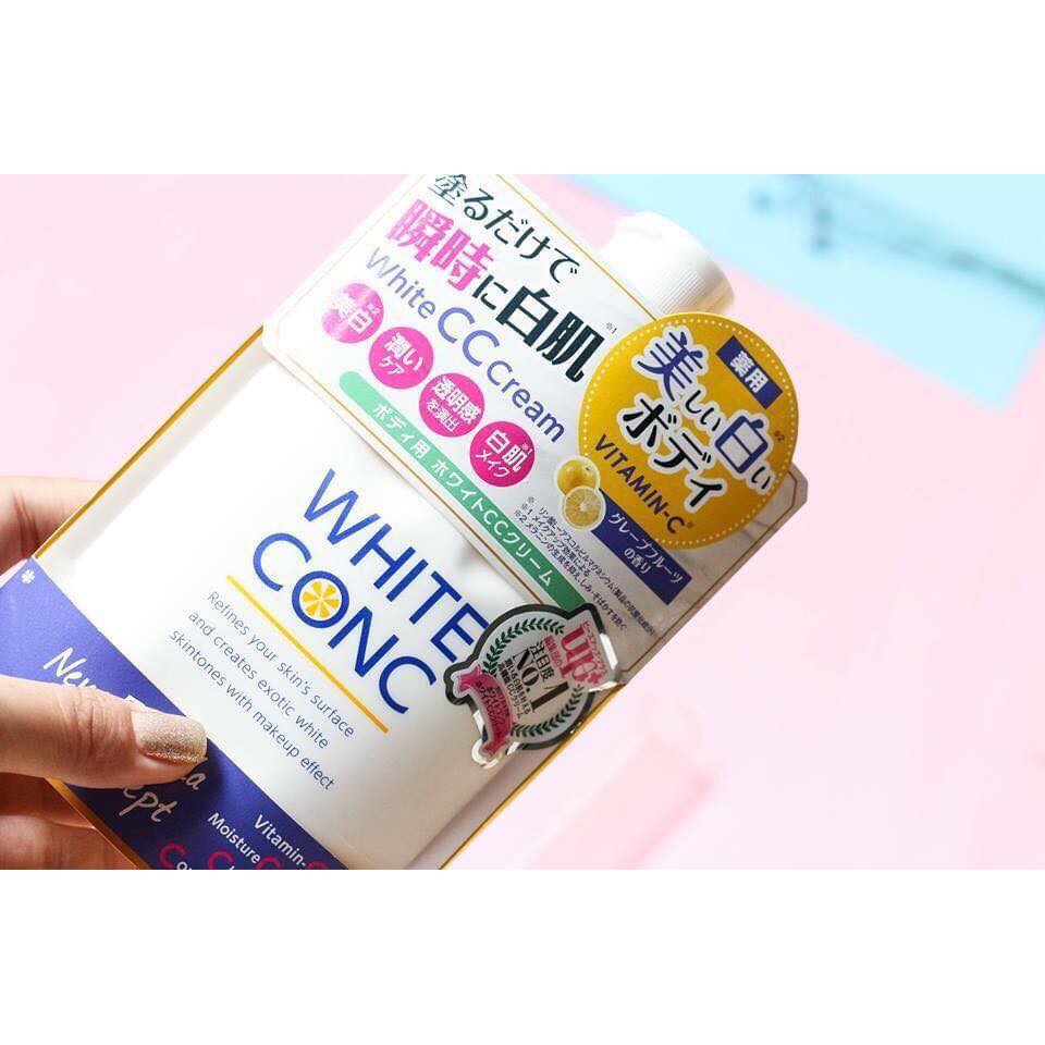 SỮA DƯỠNG THỂ TRẮNG DA White Conc CC Cream Vitamin C 200g
