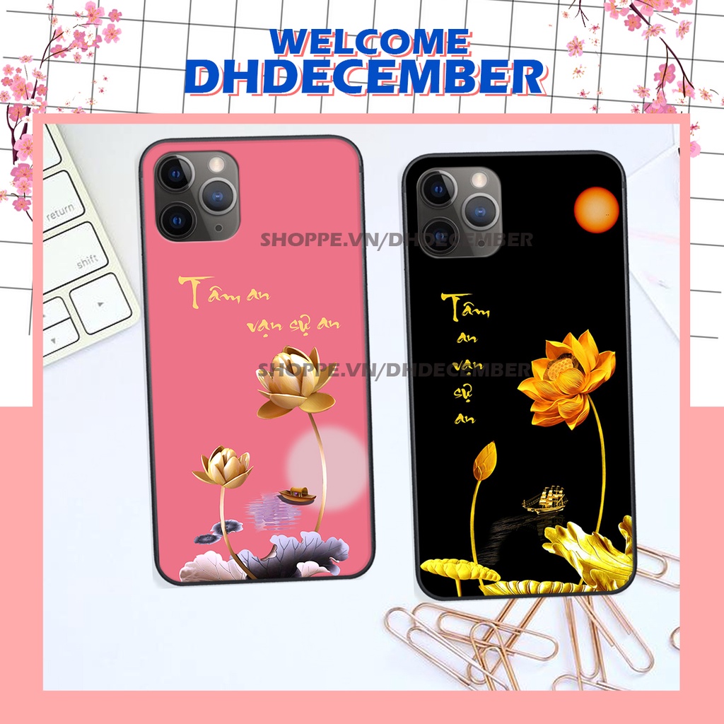 Ốp lưng iphone 11 PRO / 11 PRO MAX in hình thư pháp tâm an vạn sự an ,mã đáo thành công SIÊU CHẤT