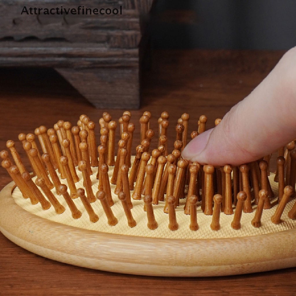 Lược Chải Tóc Massage Da Đầu Bằng Tre