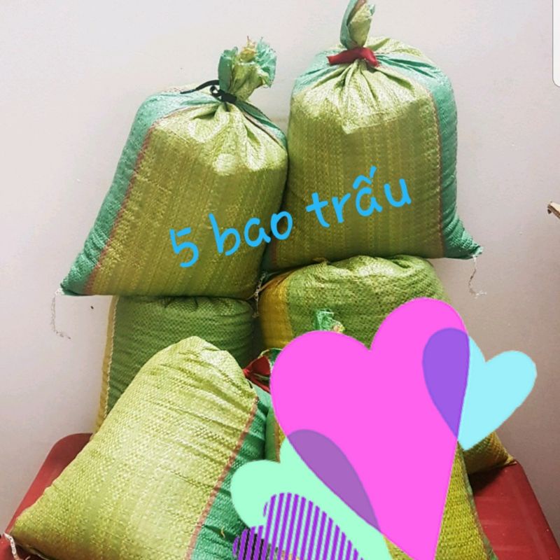 5 bao vỏ trấu tươi trồng lan, giúp tơi xốp đất 4kg