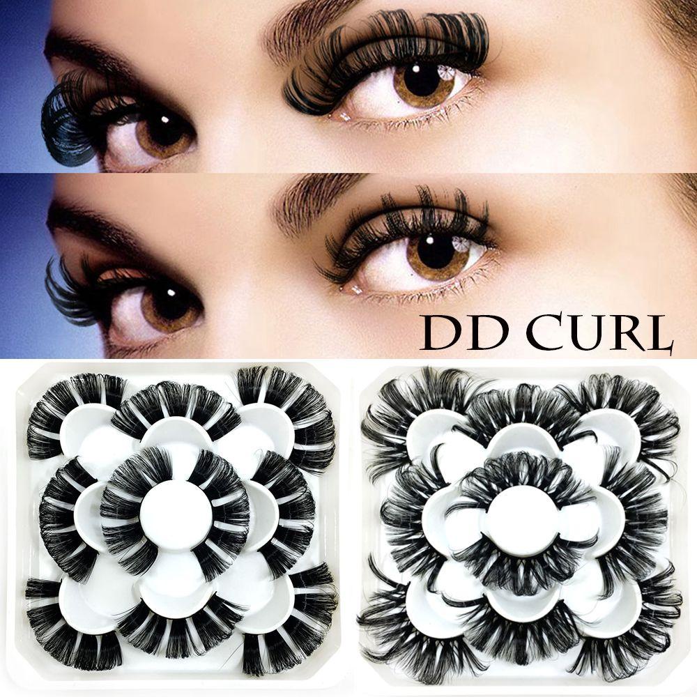 Set 5 Cặp Lông Mi Giả MIH SKONHED 3D Bằng Lông Chồn Không Chứa Chất Nhờn